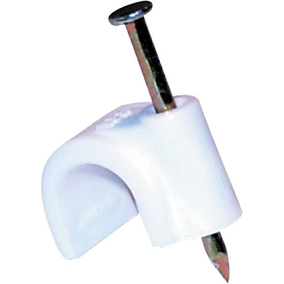 Plastic Nail Fixing 
Round Cable Clips