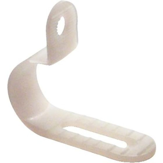 Adjustable Nylon P-Clip, Fits 6.4-9.5mm Cable, Pack of 50