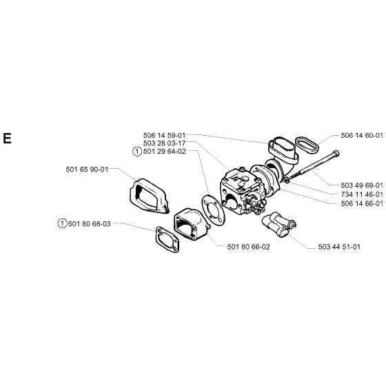 Carburetor Assembly For Husqvarna 268K Disc Cutters