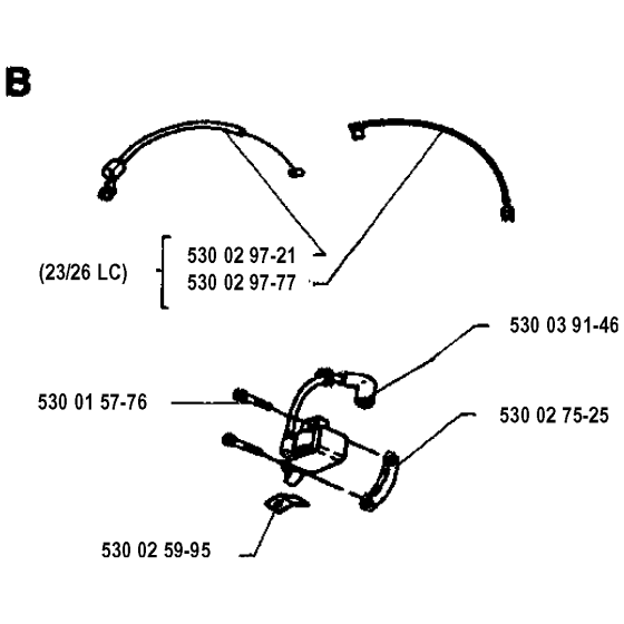 Ignition System Assembly for Husqvarna 26R Brushcutters