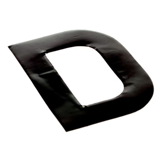 Self Adhesive 80mm Black Digit - Letter D