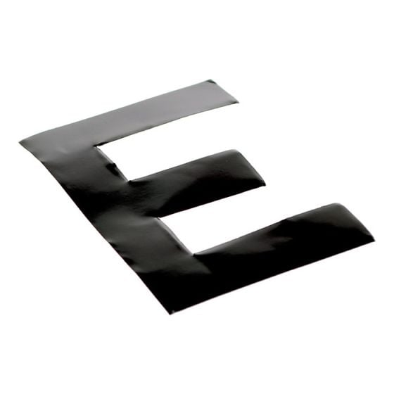 Self Adhesive 80mm Black Digit - Letter E