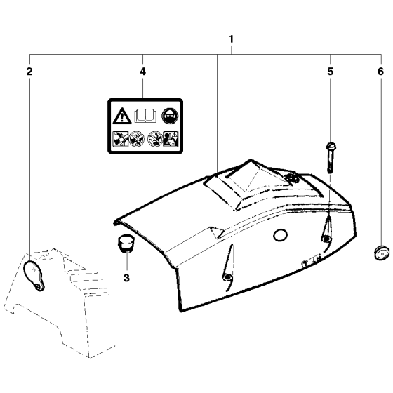 Cylinder Cover Assembly for Husqvarna 281xp Chainsaws