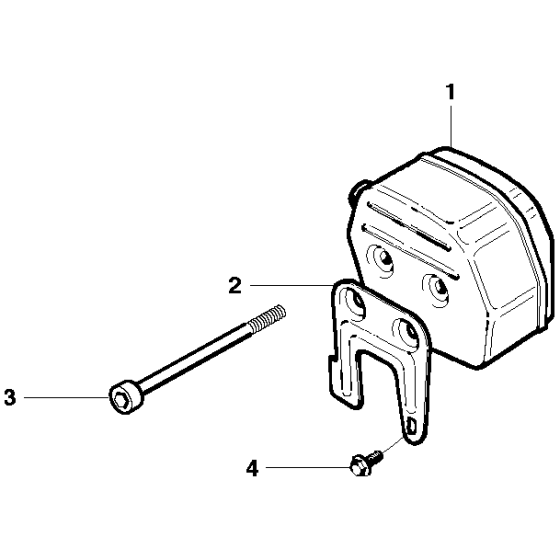 Muffler Assembly for Husqvarna 281xp Chainsaws