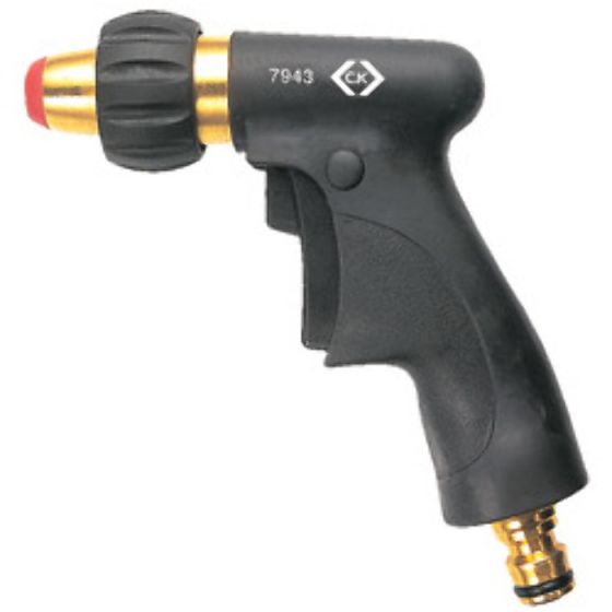 Garden Water Trigger Spray Gun, Brass Body Rubberised Grip