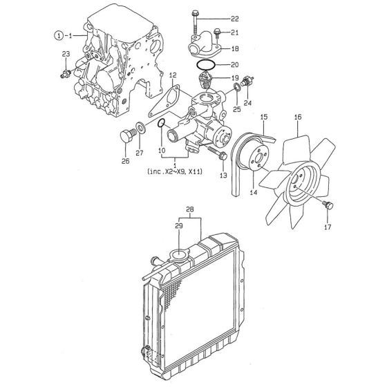 Cooling Water System Assembly