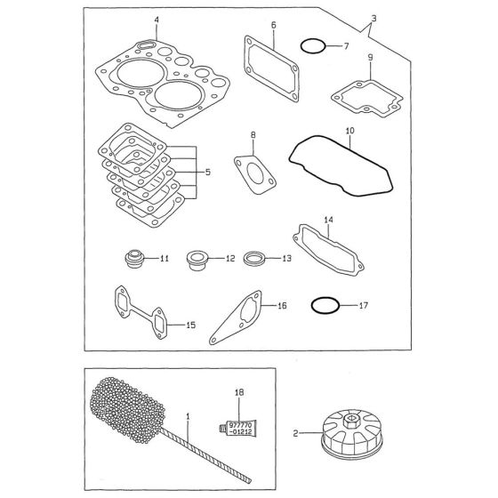 Yanmar 2TN66E-DB Gaskets & Tools