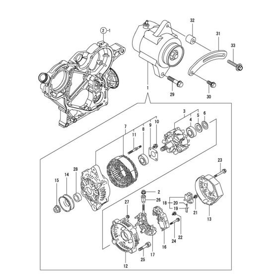 Generator Assembly for Yanmar