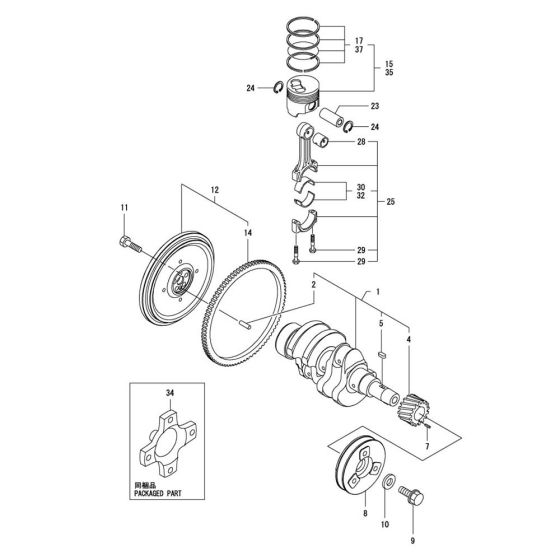 Crankshaft, Piston Assembly