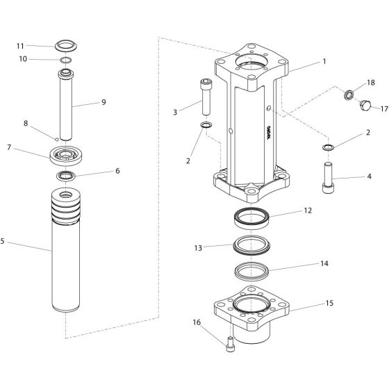 Cylinder Assembly for Belle Breakers