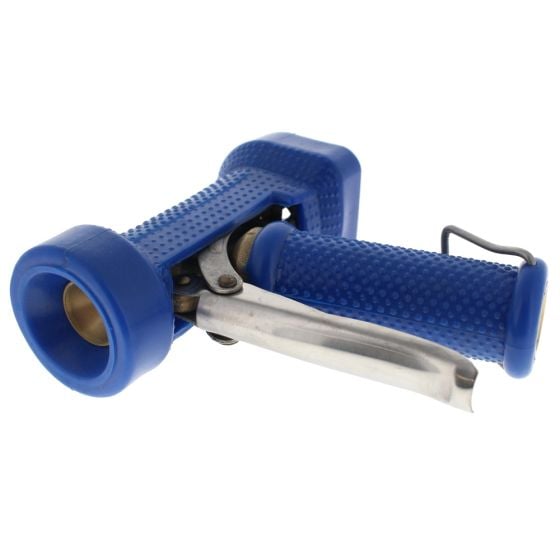 Heavy Duty Blue Wash Down Gun with Rubber Handle -  1/2" BSPP Inlet