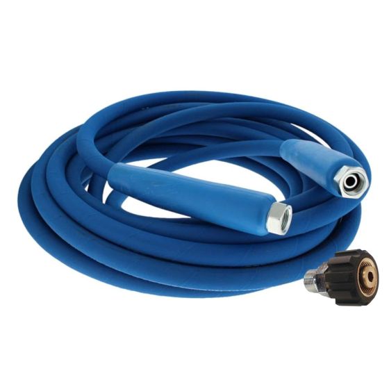 30ft Pressure Washer Hose Assembly with Hydraulic Adaptor M22 - 200 Bar