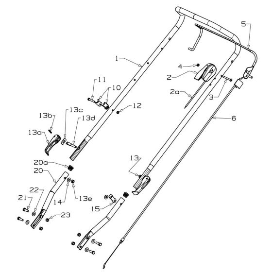 Handle Assembly for Masport 300AL