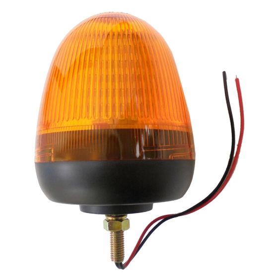 LED Amber/Orange Flashing Beacon (High Profile) - Single Bolt Fixing