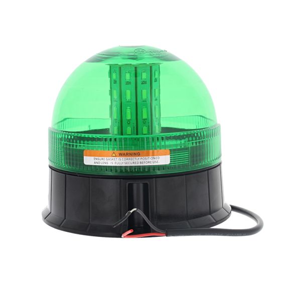 LED Green Flashing Beacon (1/2 Lens) - 3 Bolt Fixing