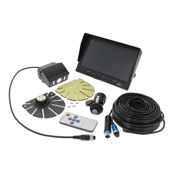 Rear View Camera Kit 7" with LCD Monitor - Wired Full HD 