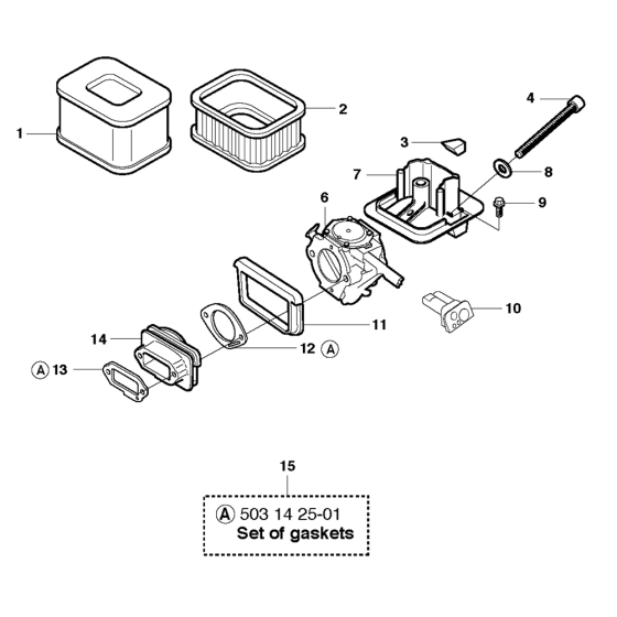 Carburetor & Air Filter Assembly For Husqvarna 3120XP Chainsaw 