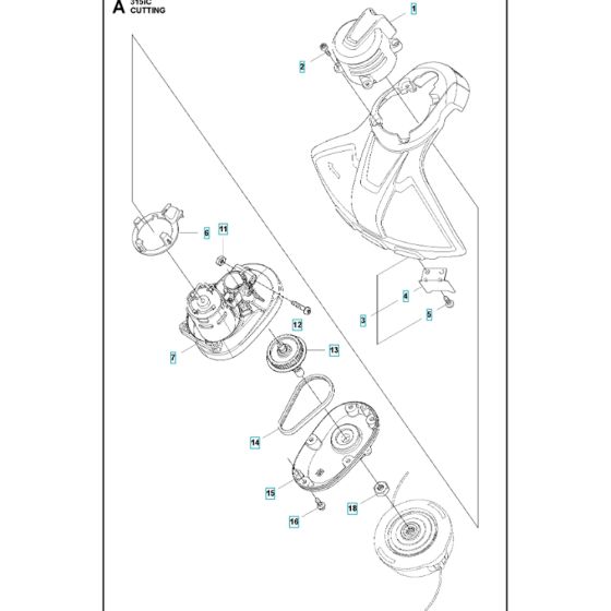 Husqvarna 315iC Cutting Assembly