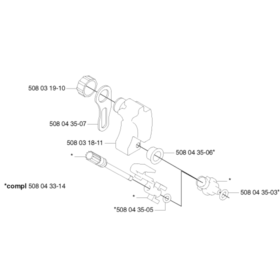 Oil Tank Assembly for Husqvarna 318 Electric Chainsaws