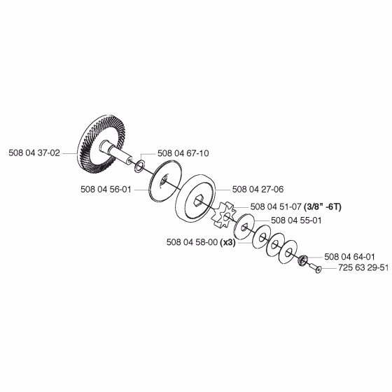 Clutch Assembly for Husqvarna 320 Electric Chainsaws