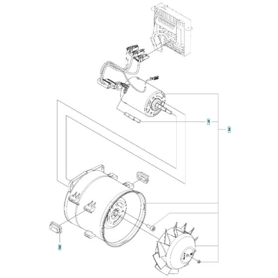 Fan for Husqvarna 320iB