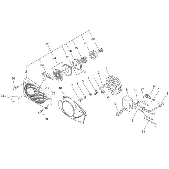 Recoil Starter & Magneto