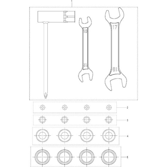 Accessories Assembly for Husqvarna 321 S15, 2016-11 Sprayers