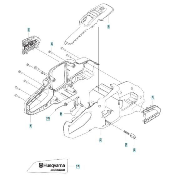 Husqvarna 322iHD60 Housing
