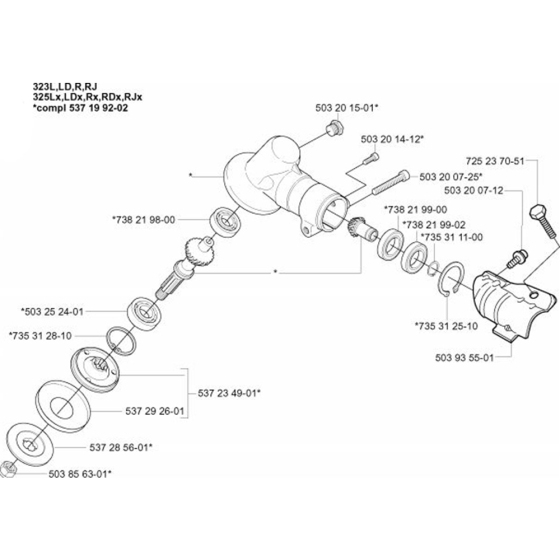 Bevel Gear for Husqvarna 323 LD Trimmer/ Edgers