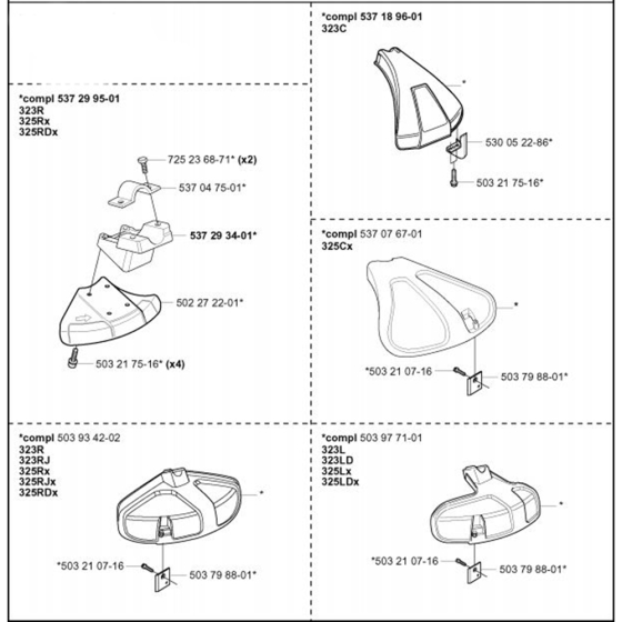 Accessories for Husqvarna 323 LD Trimmer/ Edgers