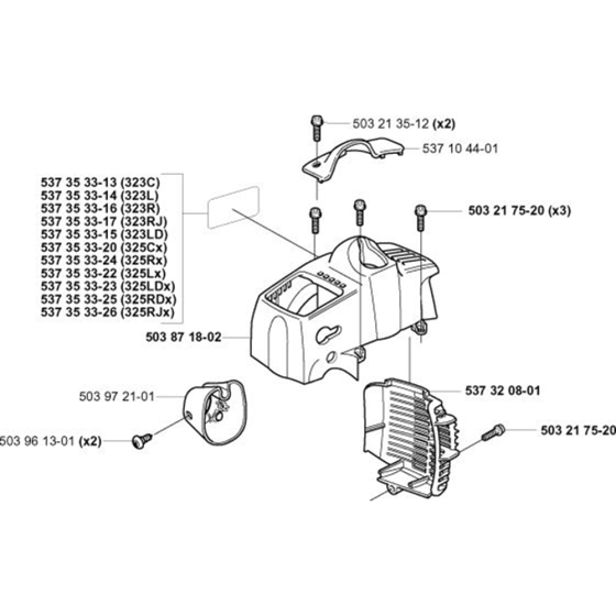 Cover for Husqvarna 323 LD Trimmer/ Edgers