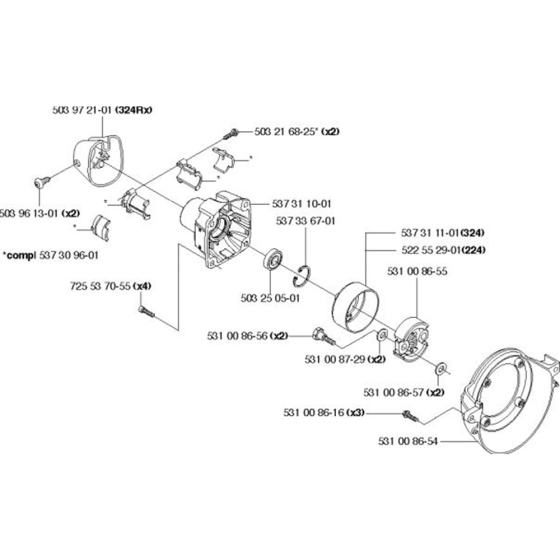 Clutch for Husqvarna 324 LDx Trimmer/ Edgers