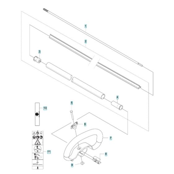Shaft & Handle for Husqvarna 325iL