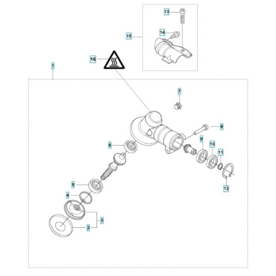 Bevel Gear for Husqvarna 325iLK