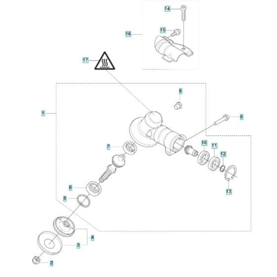 Bevel Gear for Husqvarna 325iRJ