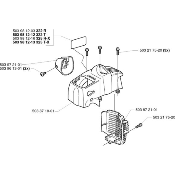 Cover for Husqvarna 325 TX Trimmer/ Edgers