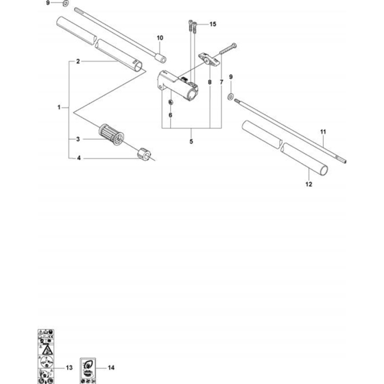 Shaft for Husqvarna 326 LS Trimmer/ Edgers