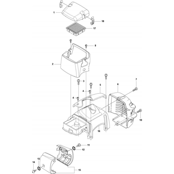 Cover for Husqvarna 327 ES Trimmer/ Edgers