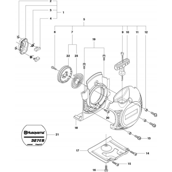 Starter for Husqvarna 327 ES Trimmer/ Edgers