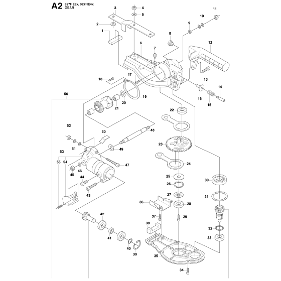 Bevel Gear Assembly for Husqvarna 327 HE3 X-Series Hedge Trimmers