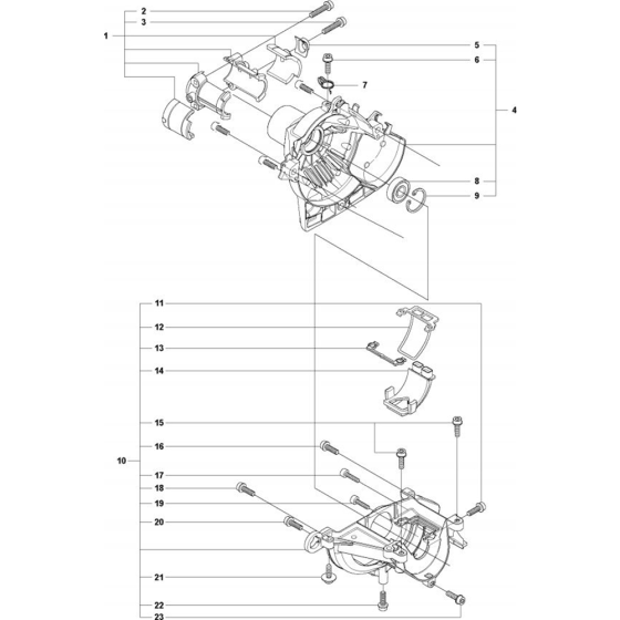 Crankcase for Husqvarna 327 LS Trimmer/ Edgers