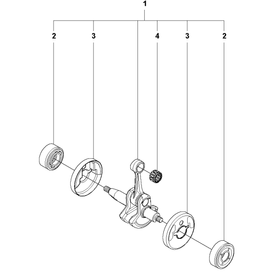 Crankshaft-1 Assembly For Husqvarna 327RDX Brushcutter