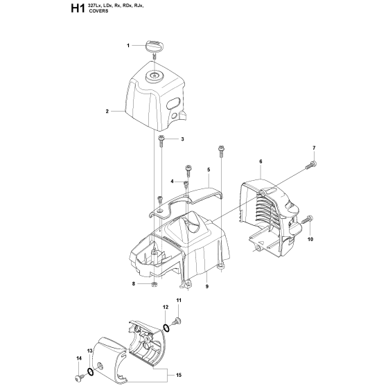 Cover Assembly For Husqvarna 327RX Brushcutter