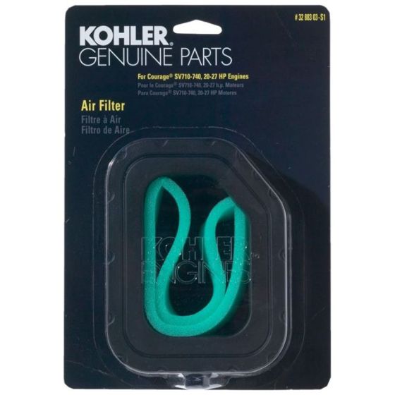 Air Filter Kit for Kohler SV710-SV740 Engines - OEM No. 32 883 03-S1