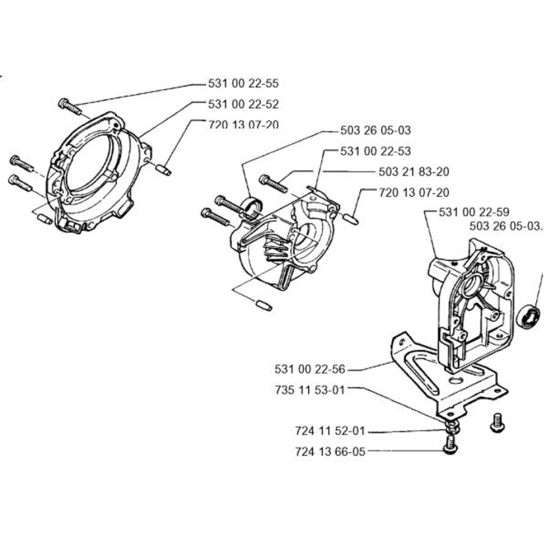 Crankcase for Husqvarna 32 BL Trimmer/ Edgers