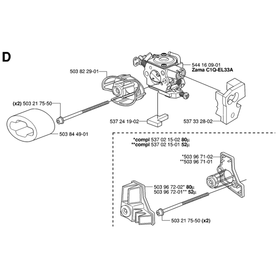 Carburetor & Air Filter Assembly
