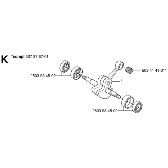 Crankshaft Assembly for 334t