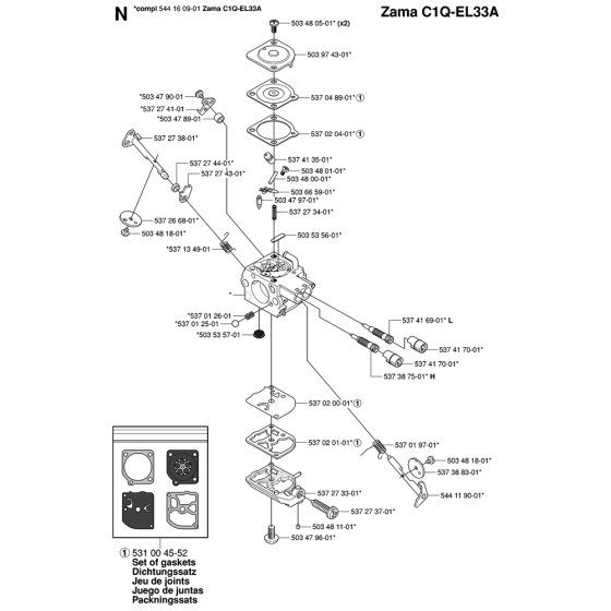 Carburetor Assembly for 334T