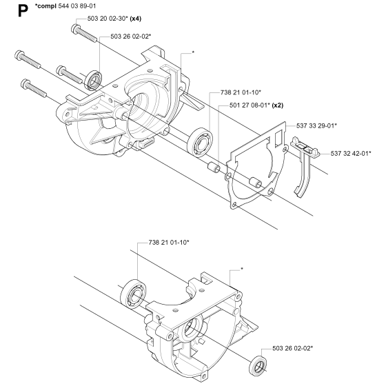 Crankcase Assembly for 335R