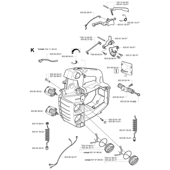 Fuel Tank & Handle Assembly